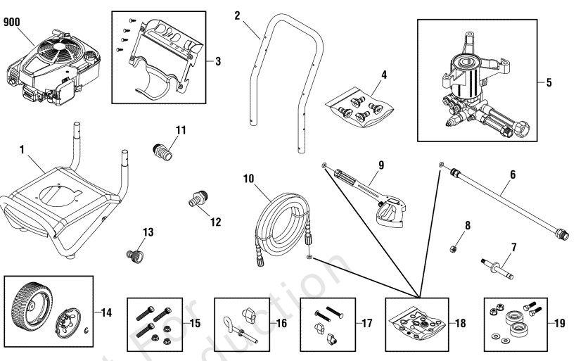 Briggs & Stratton pressure washer model 020476-0 replacement parts, pump breakdown, repair kits, owners manual and upgrade pump.